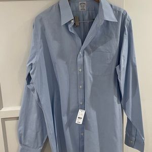 Brooks brothers reagent dress shirt blue nwt